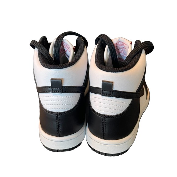 Nike Dunk High Black/White Panda Dunks Kids Size 2Y NEW - Picture 9 of 10